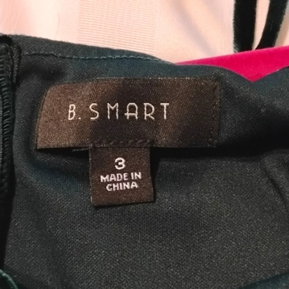 B Smart Junior Elegant Hunter Green Velvet Dress, Size: 3, NWT